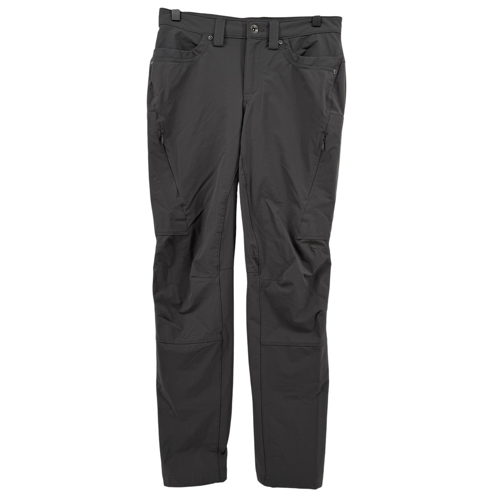 Duluth Flexpedition Slim Leg Pants Dark Gray Women 4x31 Pockets Nylon Hiking